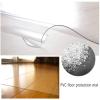 Clear Table Protector Plastic Waterproof Tablecloth Desk Cover 1MM Thickness Non-Slip Protective Pads Rectangle Vinyl Table Cover, PVC Desk Mat for Coffee Tabletop ALGFree view 4
