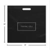 Purple Q Crafts Large Plastic Shopping Bags with Thank You Logo 16" x 18" Boutique Bags with Handles 100 Pack for Merchandise, Gifts, Trade Shows and More view 3