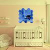 N/A/ 20 Pieces Hexagon Acrylic Mirror Sticker Sheet, Self Adhesive Golden Mirror Wall Decor, Removable Wall Stickers for Bathroom Living Room Bedroom Decal (5x4.3x2.5inch) (Blue) view 4
