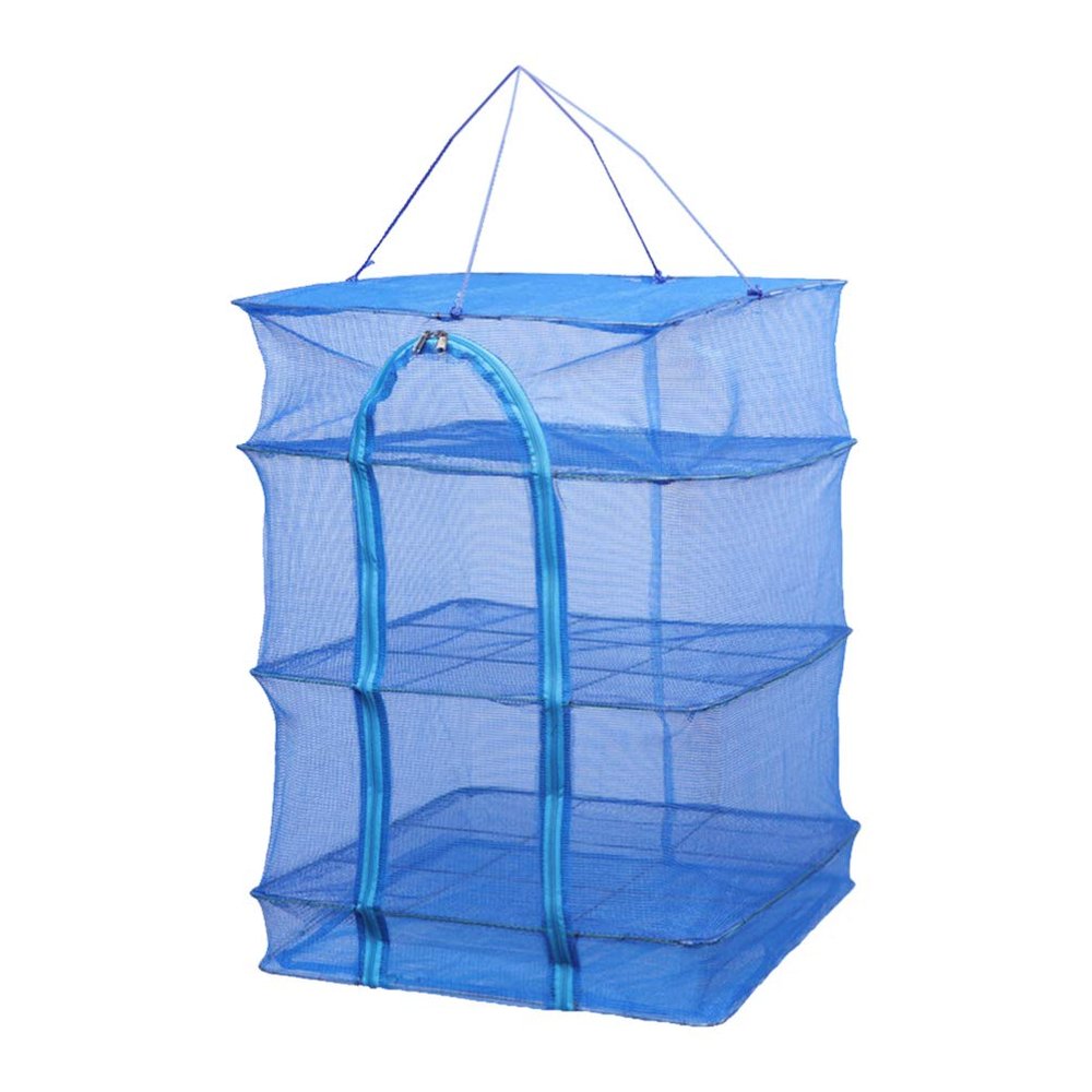Wakauto 1pc Drying Net for Fish Fruits and Vegetables Rack Convenient Hanging Cage for Easy Drying and Storage for Outdoor Use