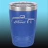 1948-52 Ford F1 Pickup Truck 20oz Stainless Steel Tumbler w/Clear Lid royal view 1
