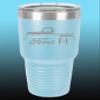 1948-52 Ford F1 Pickup Truck 30oz Stainless Steel Tumbler w/Clear Lid ltblue view 1