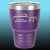 1948-52 Ford F1 Pickup Truck 30oz Stainless Steel Tumbler w/Clear Lid purple view 1