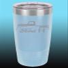 1948-52 Ford F1 Pickup Truck 20oz Stainless Steel Tumbler w/Clear Lid ltblue view 1
