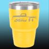 1948-52 Ford F1 Pickup Truck 30oz Stainless Steel Tumbler w/Clear Lid yellow view 1