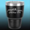 1948-52 Ford F1 Pickup Truck 30oz Stainless Steel Tumbler w/Clear Lid black view 1
