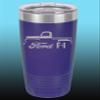 1948-52 Ford F1 Pickup Truck 20oz Stainless Steel Tumbler w/Clear Lid purple view 1
