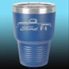 1948-52 Ford F1 Pickup Truck 30oz Stainless Steel Tumbler w/Clear Lid royal view 1