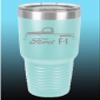 1948-52 Ford F1 Pickup Truck 30oz Stainless Steel Tumbler w/Clear Lid seafoam view 1