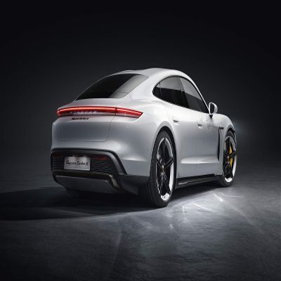 Iconic Arts Laminated 42x24 Poster: Porsche taycan Turbo s 2019 5k HD