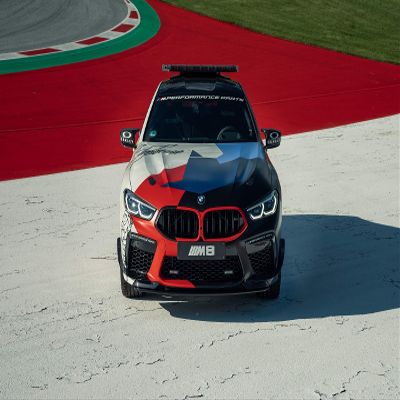 Iconic Arts Laminated 42x24 Poster: BMW m8 Competition Gran Coupe MotoGP Safety car 2020 4k 5k hd Cars HD