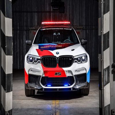 Iconic Arts Laminated 42x24 Poster: 2018 BMW m5 MotoGP Safety car 4k Wide