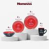 HomeVss, Stoneware Sonoma 16pc Dinnerware Set, Black + Speckled Hand Painting Red view 2