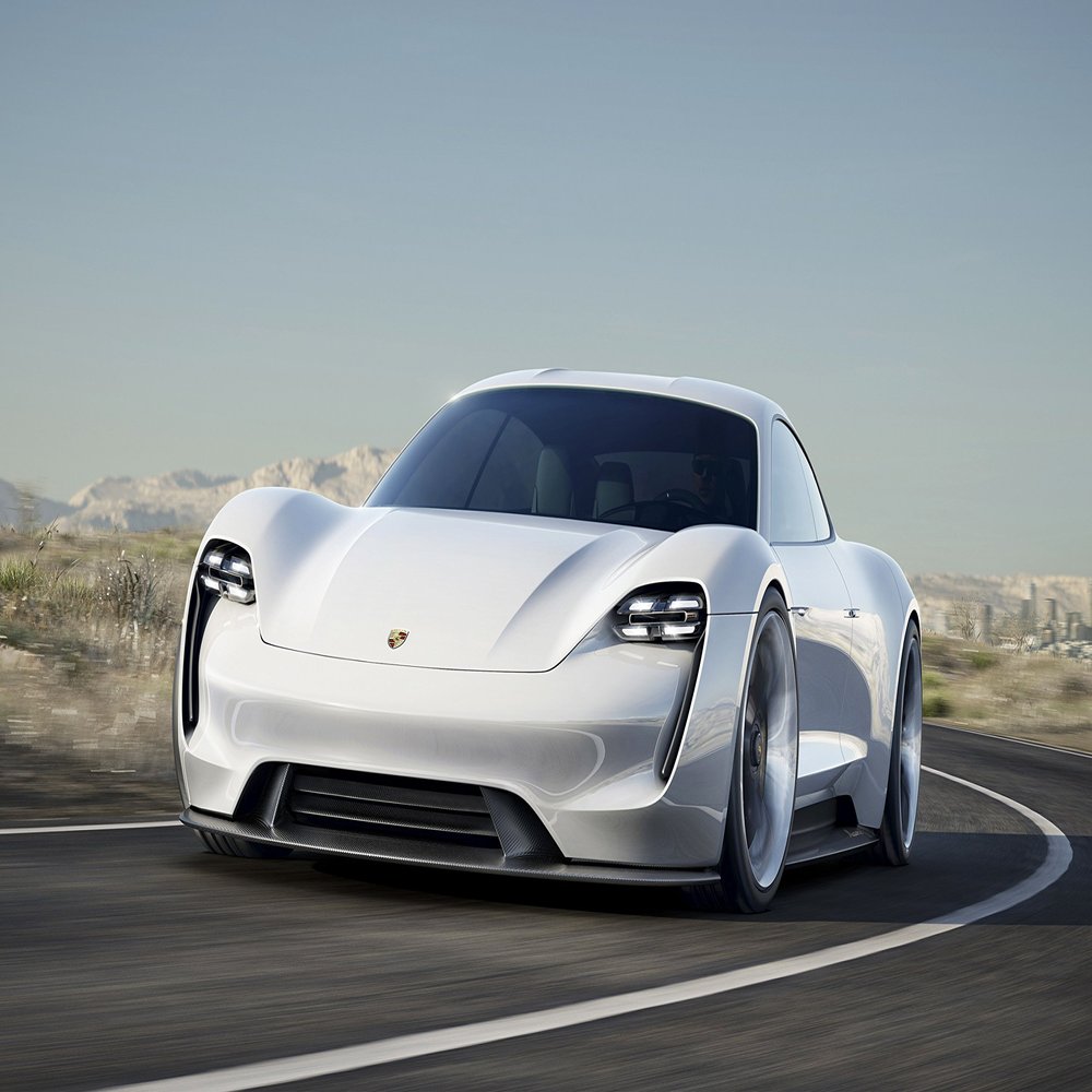 Iconic Arts Laminated 42x24 Poster: 2015 Porsche Mission e Wide