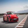 Iconic Arts Laminated 42x24 Poster: 2018 Porsche 911 gt3 Guards red Wide view 1