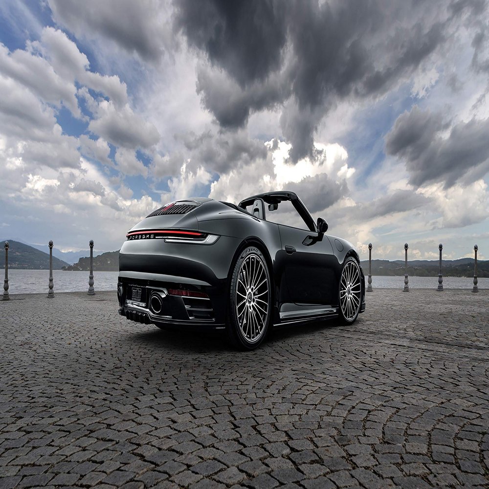 Iconic Arts Laminated 42x24 Poster: techart Porsche 911 Carrera 4s cabriolet 2020 4k 2 HD