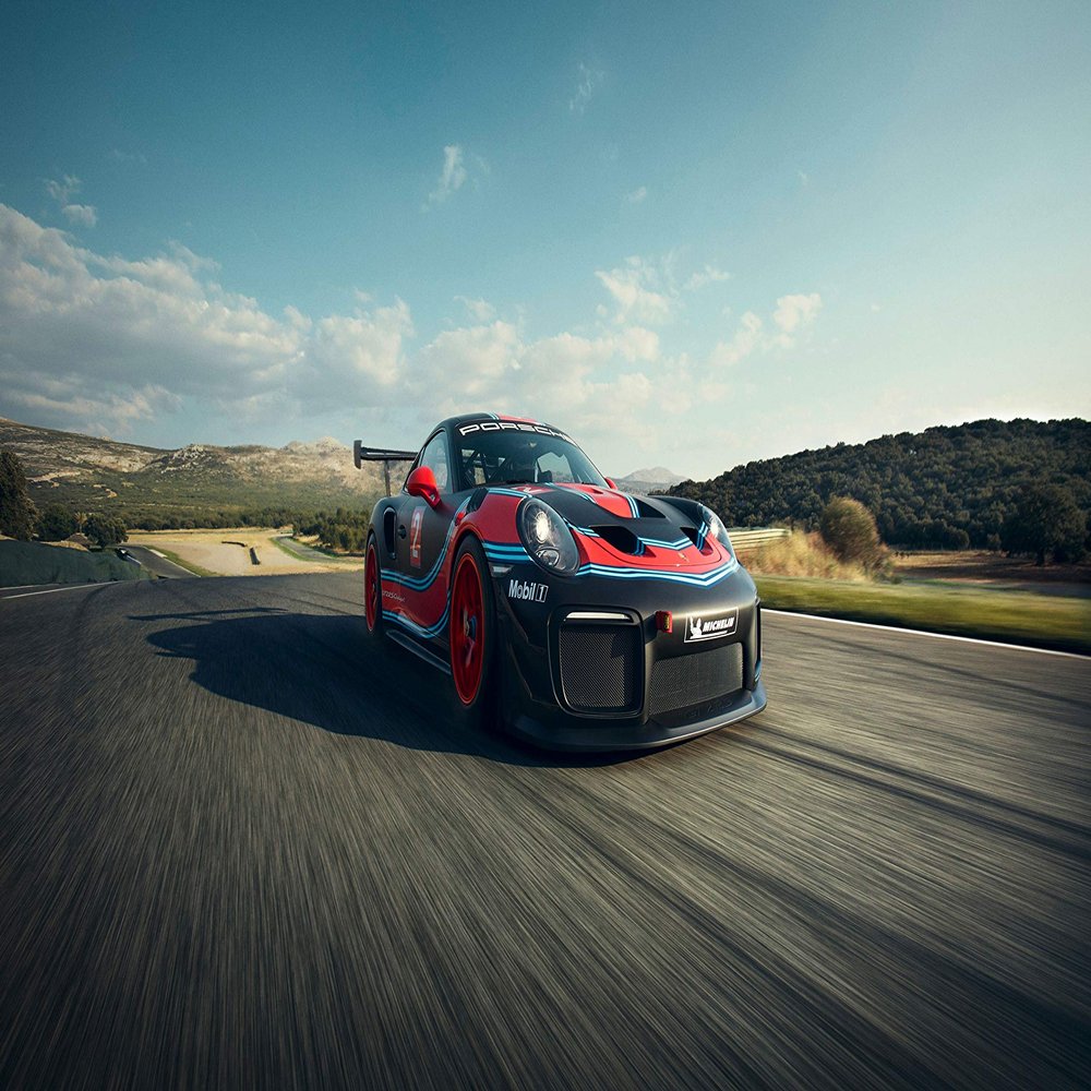 Iconic Arts Laminated 42x24 Poster: Porsche 911 gt2 rs clubsport 4k HD