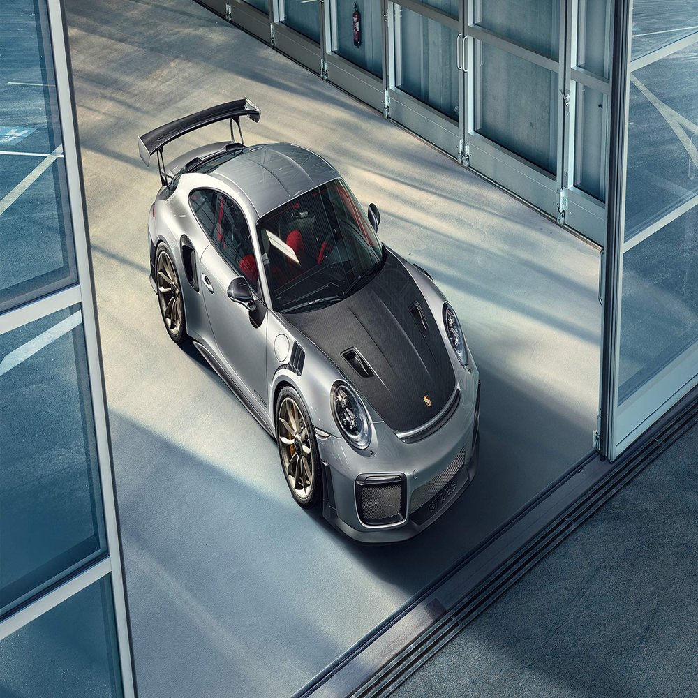 Iconic Arts Laminated 42x24 Poster: Porsche 911 gt2 rs 4k 2018 HD