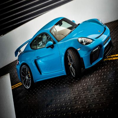 Iconic Arts Laminated 42x24 Poster: Porsche 718 Cayman gt4 2020 hd Cars 2 HD