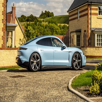 Iconic Arts Laminated 42x24 Poster: Porsche taycan 4s 2021 4k hd Cars HD