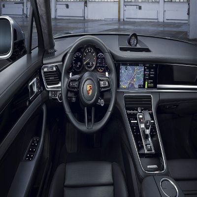 Iconic Arts Laminated 42x24 Poster: Porsche Panamera 4 e Hybrid Sport Turismo 2020 Interior 4k 5k hd Cars HD