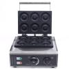 110V Commercial Donut Maker Machine, Electric Stainless Steel 3 Doughnut Maker Double-Sided Heating with Non-stick Plate for Kitchen, Restaurant (6Pcs/Pan 1550W) view 1