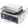 110V Commercial Donut Maker Machine, Electric Stainless Steel 3 Doughnut Maker Double-Sided Heating with Non-stick Plate for Kitchen, Restaurant (6Pcs/Pan 1550W) view 4