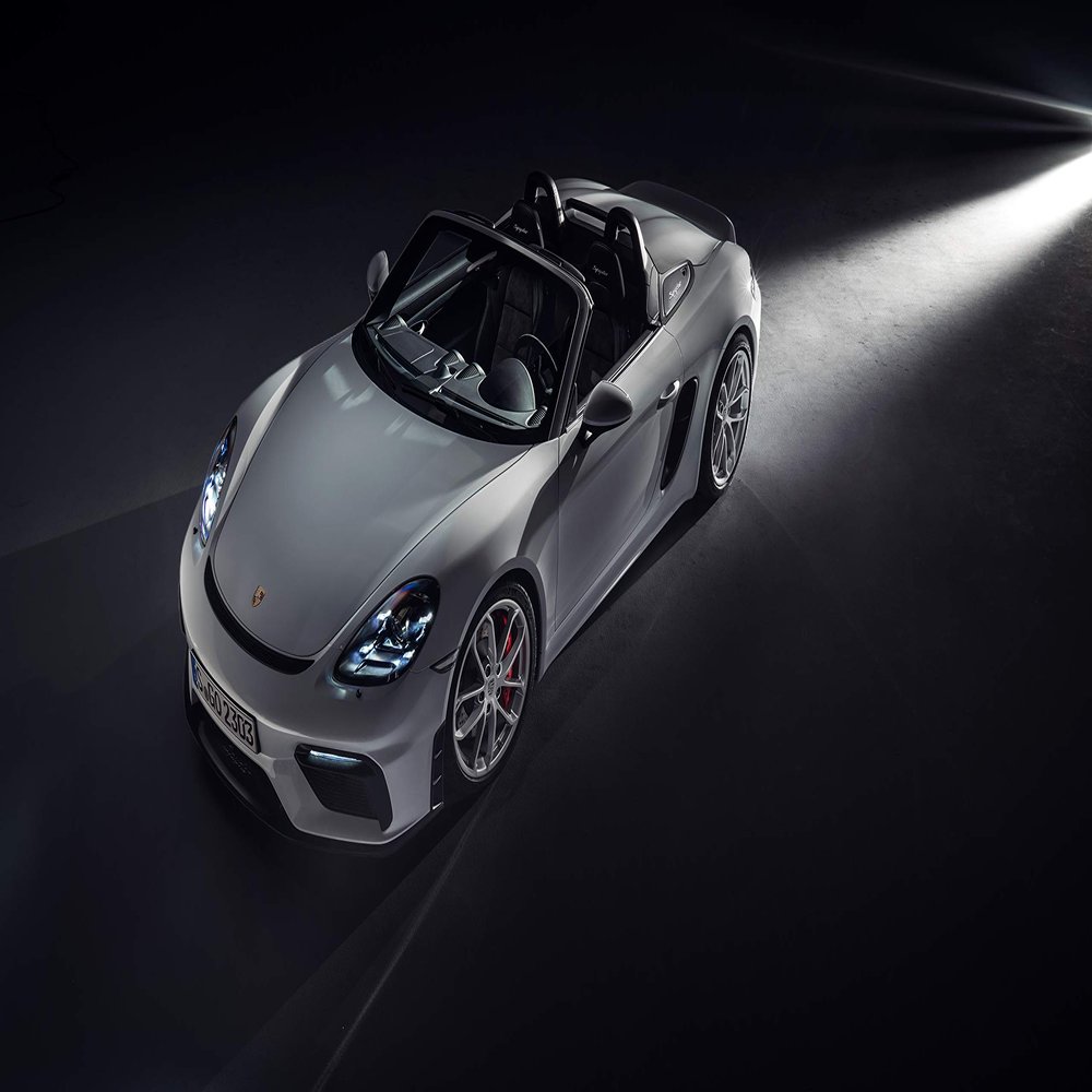 Iconic Arts Laminated 42x24 Poster: Porsche 718 Spyder 2019 4k 8k HD