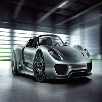 Iconic Arts Laminated 42x24 Poster: 2011 Porsche 918 Spyder Wide