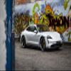 Iconic Arts Laminated 42x24 Poster: White Porsche taycan Turbo s 2020 4k 5k hd Cars HD view 1
