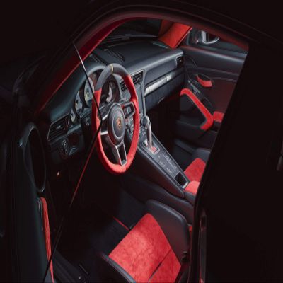 Iconic Arts Laminated 42x24 Poster: Porsche 911 gt2 rs Interior HD
