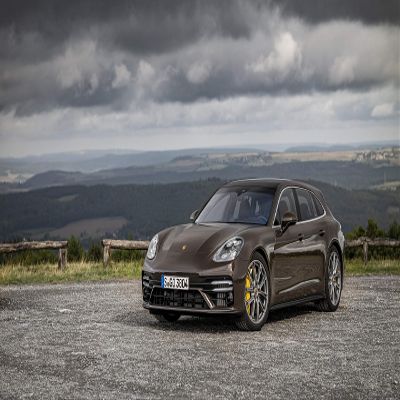 Iconic Arts Laminated 42x24 Poster: Porsche Panamera Turbo s Sport Turismo 2020 4k 5k 2 hd Cars HD
