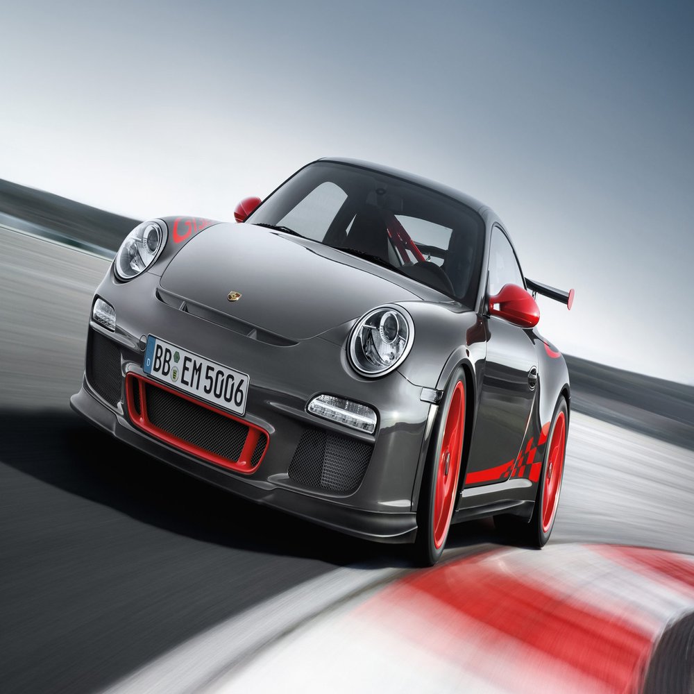 Iconic Arts Laminated 42x24 Poster: Porsche 911 gt3 rs 2012 Wide