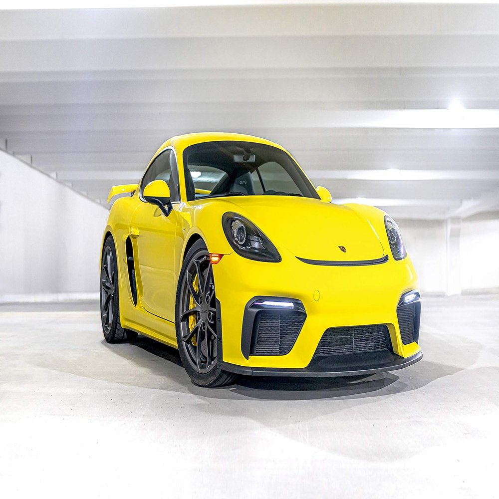Iconic Arts Laminated 42x24 Poster: 2020 Porsche 718 Cayman gt4 4k hd HD