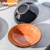 HomeVss, Stoneware Sonoma 16pc Dinnerware Set, Black + Speckled Spin Wash Orange view 4