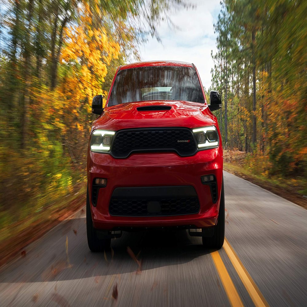 Iconic Arts Laminated 42x24 Poster: 2021 Dodge Durango rt Blacktop Package 4k hd Cars HD