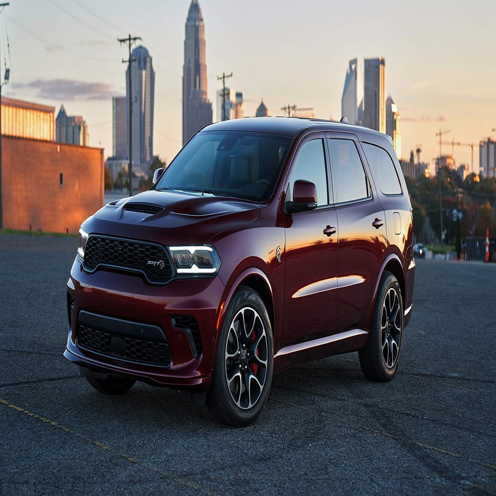 Iconic Arts Laminated 42x24 Poster: 2021 Dodge Durango SRT Hellcat 4k hd Cars HD