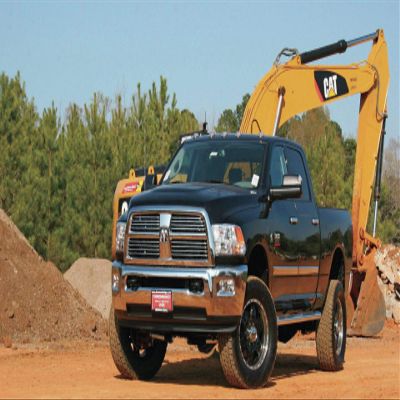 Iconic Arts Laminated 42x24 Poster: Black 2010 Dodge ram 2500 takuache Truck hd Cars HD
