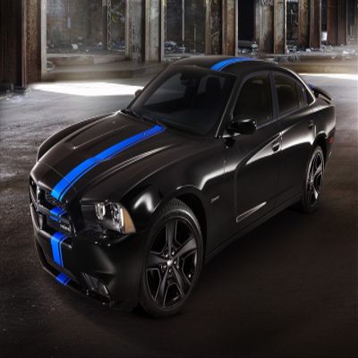 Iconic Arts Laminated 42x24 Poster: Dodge Charger Mopar 2011 Wide