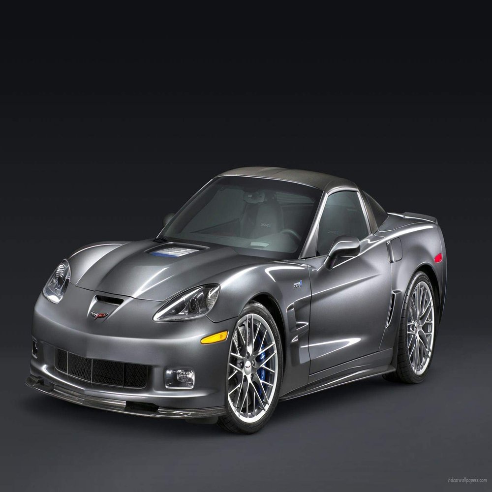 Iconic Arts Laminated 42x24 Poster: 2009 Chevrolet Corvette zr1 3 Wide