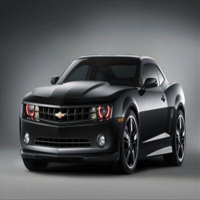 Iconic Arts Laminated 42x24 Poster: Chevrolet Camaro Black Concept 3 Wide