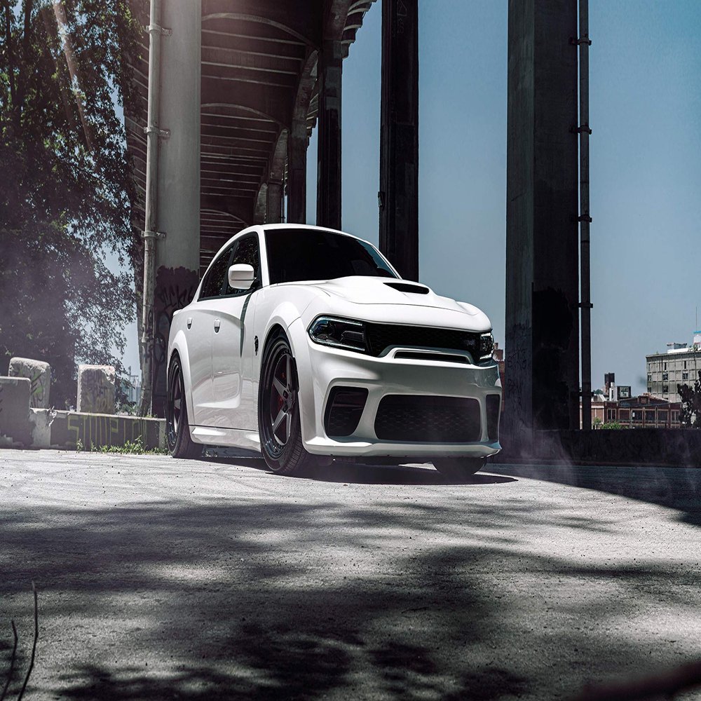 Iconic Arts Laminated 42x24 Poster: Dodge Hellcat widebody 2 hd Cars HD