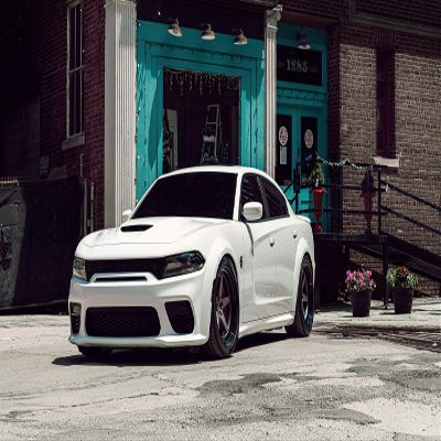 Iconic Arts Laminated 42x24 Poster: Dodge Hellcat widebody 4k 5k hd Cars HD