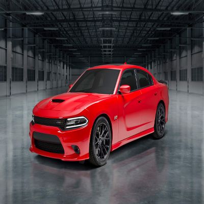 Iconic Arts Laminated 42x24 Poster: 2018 Dodge Charger Super scat Pack Wide