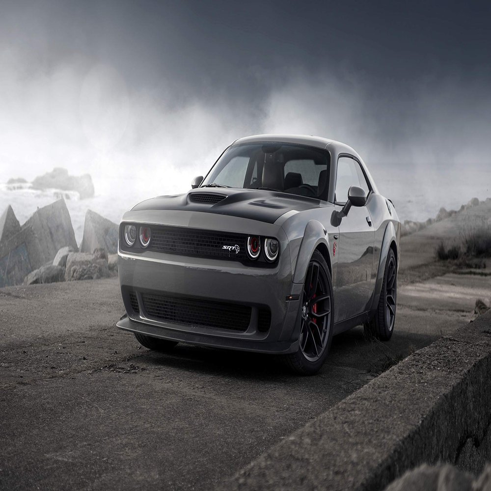 Iconic Arts Laminated 42x24 Poster: 2020 Dodge Challenger SRT 4k HD