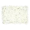 10 PCS Flower Wall Panel Artificial Flowers Wall Decoration 24" x 16" Decorative Hydrangea Flower Panels Wall for Home Party Wedding Christmas Festival Photo Backgdrop Decor (10 PCS, White) view 1