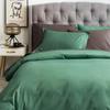 1 Piece Premium Duvet Cover with 4 Pillow 100% Pure Cotton 600 TC with Zipper & Corner Ties Soft, Silky Duvet Cover Set, Perfect Cover for Your Down Comforter (Emerald Green,Oversized King) view 2