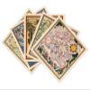 Antiguos Maps - Set of Five (5) Parisian Pictoral Maps of Africa (Afrique), Asia (Chine), America (Amerique), Europe and the World by Lucien Boucher circa 1931 - measures 24 inches x 24 inches (610 mm x 610 mm) view 1