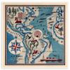 Antiguos Maps - Set of Five (5) Parisian Pictoral Maps of Africa (Afrique), Asia (Chine), America (Amerique), Europe and the World by Lucien Boucher circa 1931 - measures 24 inches x 24 inches (610 mm x 610 mm) view 2