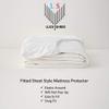 Extra DEEP Pocket- Split Head Mattress Protector for Adjustable or Half Split Beds, 100% Waterproof Terry Cotton - Fitted Sheet Style - 21" Extra DEEP Pocket (Split Head King-30) view 2